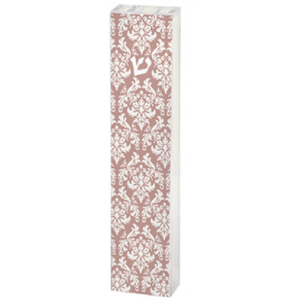 Brown Mezuzah with White Detailing Default Category