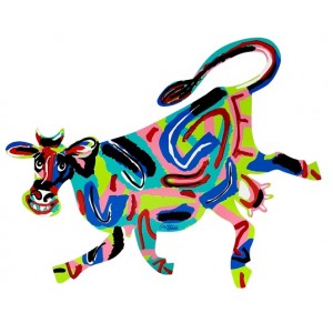 David Gerstein Elza Cow Sculpture Arte de David Gerstein 