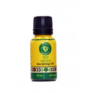 Lily of the Valleys Anointing Oil in Blue Glass Bottle (15ml) Ein Gedi - Cosméticos do Mar Morto
