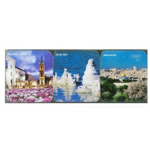 Israel Wooden Coasters Souvenirs Judaicos