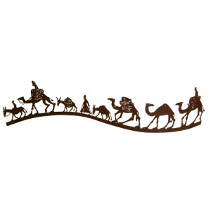 David Gerstein Large Silk Way Camel Caravan Sculpture Arte de David Gerstein 