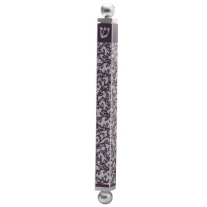 Dorit Judaica Mezuzah Case With Leaves Design and Shin Default Category