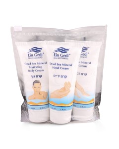 Dead Sea Foot Cream, Hand Cream & Body Lotion Travel Set  Produtos Corporais