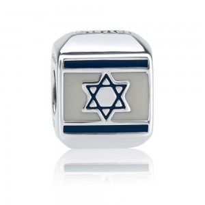 Flag of Israel Bracelet Charm by Marina Jewelry Dia da Independência de Israel