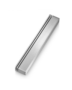 Mezuzah in Anodized Aluminum Silver Vertical Track by Adi Sidler Artistas e Marcas