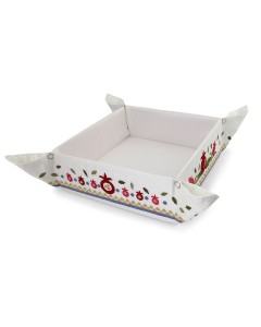 Yair Emanuel Folding Basket with Pomegranate Embroidery  Pessach
