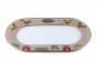 Oval Serving Tray with Rainbow Jerusalem Theme