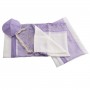 White and Lilac Silk Women’s Tallit by Galilee Silks