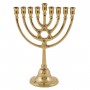 Yair Emanuel Classic Brass Hanukkah Menorah With Star of David